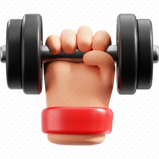 Dumbbell, weightlifting, workout, fitness, exercise, gym, training 3D illustration - Download on Iconfinder