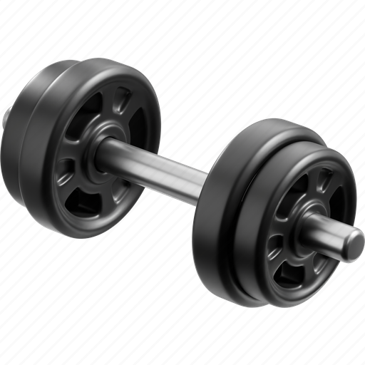 Barbell, dumbbell, gym, fitness, exercise, workout, equipment 3D illustration - Download on Iconfinder