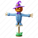 scarecrow, halloween, decoration, ghost, horror, scary 