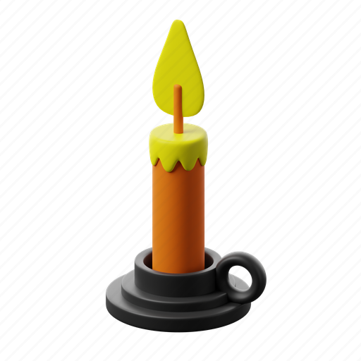 Candles, decoration, halloween, spooky, candle, horror 3D illustration - Download on Iconfinder