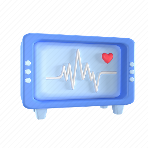 Electrocardiogram, 3d, analysis, background, beat, cardiac, cardio 3D illustration - Download on Iconfinder