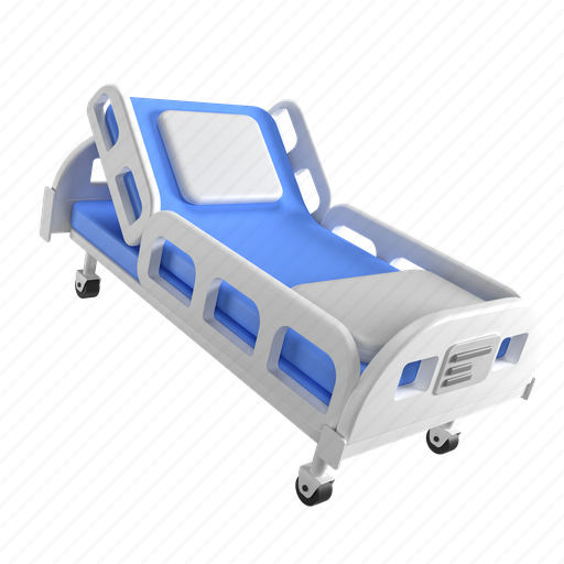 Hospital, bed, 3d, 3d illustration, 3d rendering, aid, background 3D illustration - Download on Iconfinder