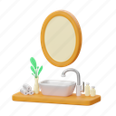 bathroom, essentials, mirror, sink, washbowl, tap, toilet, bathroominterior 