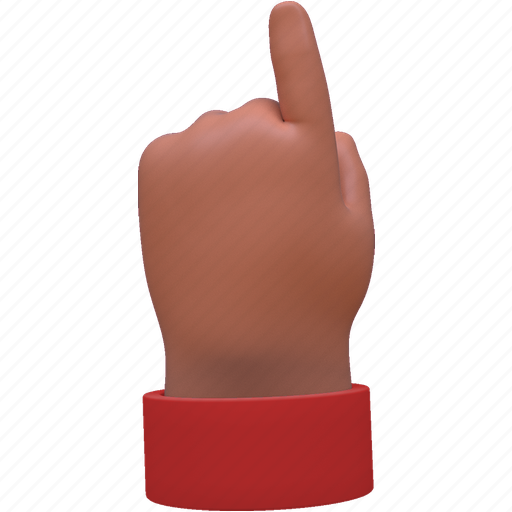 Gesture, click, press, point, hand 3D illustration - Download on Iconfinder
