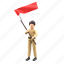 character, cute, flag, indonesia, independence, cartoon, merdeka, dirgahayu, indonesian 