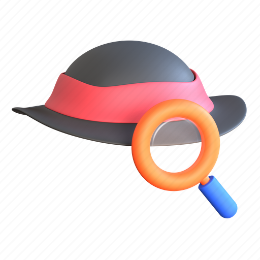 Black, hat, 3d 3D illustration - Download on Iconfinder