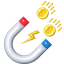 attracting, investments, 3d, business, finance 