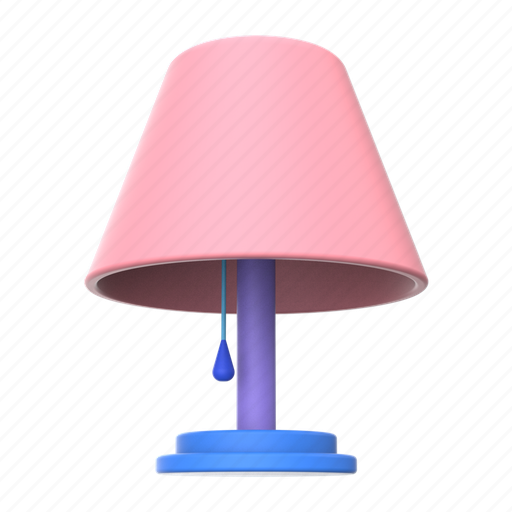 Lamp, table, light, furniture 3D illustration - Download on Iconfinder