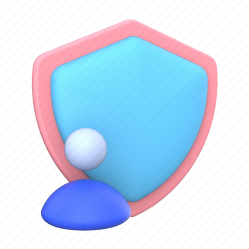 Privacy, protected, data, protection, security, shield 3D illustration - Download on Iconfinder