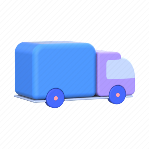 Truck, delivery, shipping, transport, logistics, vehicle 3D illustration - Download on Iconfinder