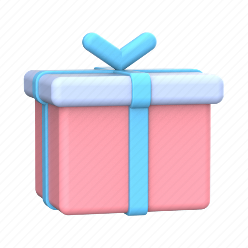 Gift, present, giftbox, birthday, christmas 3D illustration - Download on Iconfinder