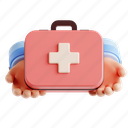 medicine, medical box, hand, first-aid-kit 