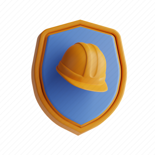 Safety, shield, work, industry, occupational health, accident prevention 3D illustration - Download on Iconfinder