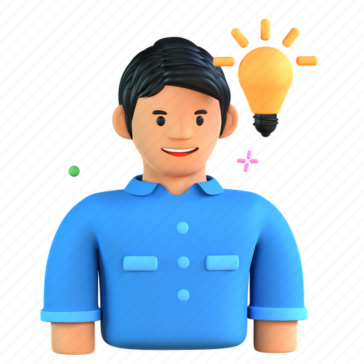 Thinking, creative, mind, business 3D illustration - Download on Iconfinder