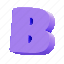 b, alphabet, letter, text