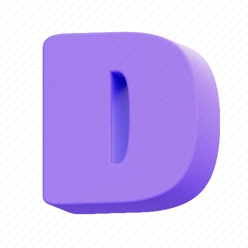 D, alphabet, letter, text icon - Download on Iconfinder