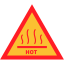hot, attention, warning, sign 
