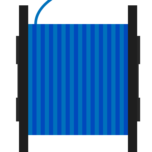 Download 3d Print Blue Filament Spool Icon Free Download