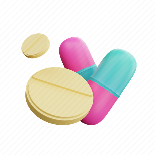 Pill, health, pharmacy, drugs 3D illustration - Download on Iconfinder