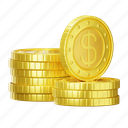 coins, currency, exchange, money