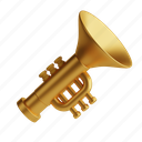 trumpet, brass instrument, music, jazz, fanfare 