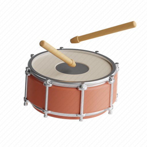 Drum, percussion, instrument, beat, rhythm 3D illustration - Download on Iconfinder
