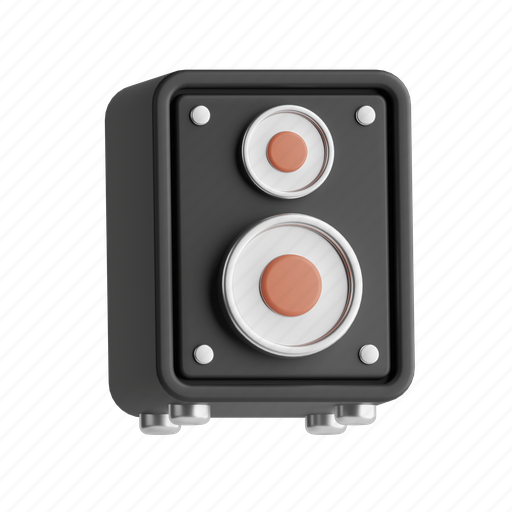 Speaker, sound system, audio, music, amplification 3D illustration - Download on Iconfinder