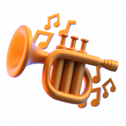 Trumpet, music 3D illustration - Download on Iconfinder