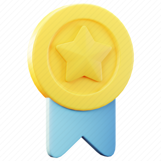 Gold, medal, award, success, winner, competition, trophy 3D illustration - Download on Iconfinder