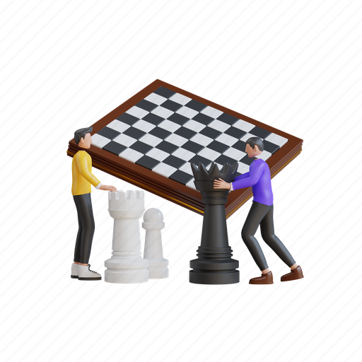 Chess, strategy, intelligence, challenge, competition, victory, game 3D illustration - Download on Iconfinder