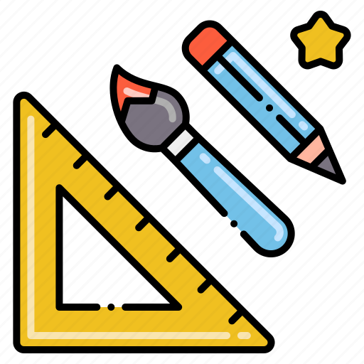Designer, pen, ruler, tools icon - Download on Iconfinder