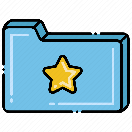 File, folder, project, star icon - Download on Iconfinder