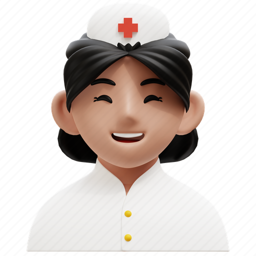 Nurse, woman, nursing, healthcare, medical, hospital, stethoscope 3D illustration - Download on Iconfinder