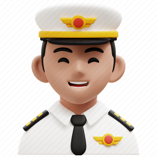 Pilot, aviation, aircraft, airplane, flight, cockpit, aviation industry 3D illustration - Download on Iconfinder