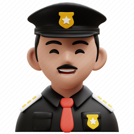 Police, law enforcement, cop, officer, crime, patrol, police car 3D illustration - Download on Iconfinder