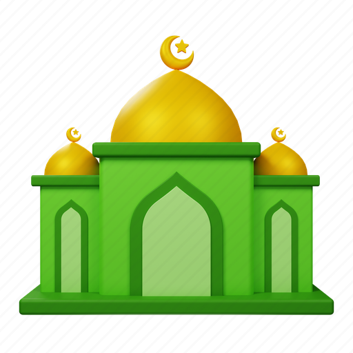 Mosque, islam, muslim, pray, religion, religious, islamic 3D illustration - Download on Iconfinder