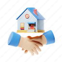 handshake, agreement, house, mortgage