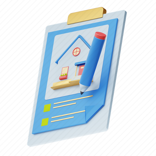 Lease, house, estate, document icon - Download on Iconfinder