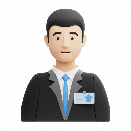 Real, estate, agent, male icon - Download on Iconfinder