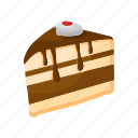 3d, cake, flat, pastery, realistic, vector