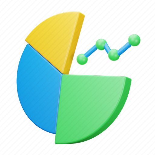 Pie, chart, diagram, graph 3D illustration - Download on Iconfinder