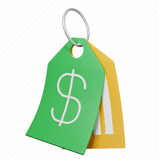 Price, tag, sales, discount 3D illustration - Download on Iconfinder