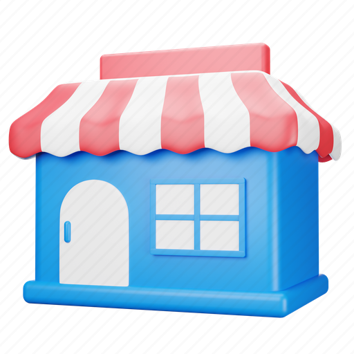 Store, online, shopping, commerce 3D illustration - Download on Iconfinder