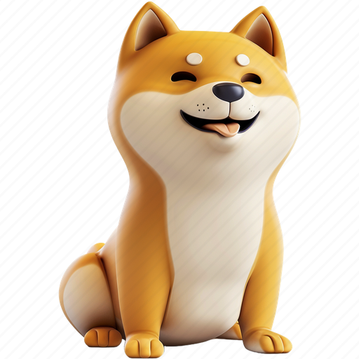 Shiva, dog, character, pet, animation 3D illustration - Download on Iconfinder