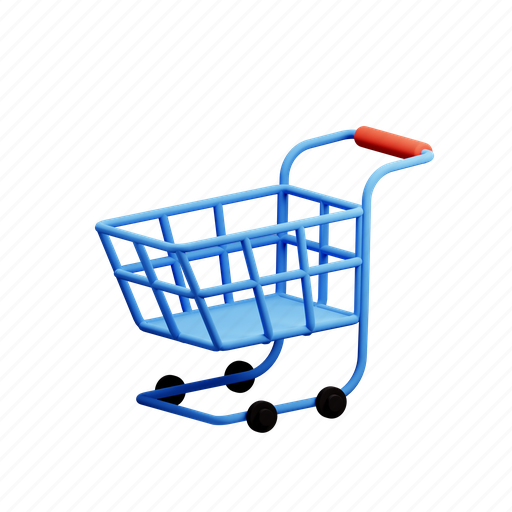 Shopping, cart, commerce, sale 3D illustration - Download on Iconfinder