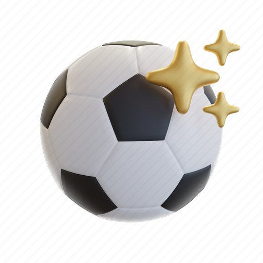 Football, soccer, sports, field, player, play, ball 3D illustration - Download on Iconfinder