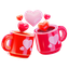 valentine, love, mugs, tea 