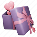 valentine, love, gift, box, present, heart, romantic, 14th, february 