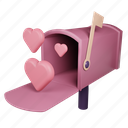 valentine, mail, box, love, heart, romantic, 14th, february 