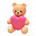 teddy, bear, valentine, animal, teddy bear, wedding, baby, face, love, cute, romantic, heart 
